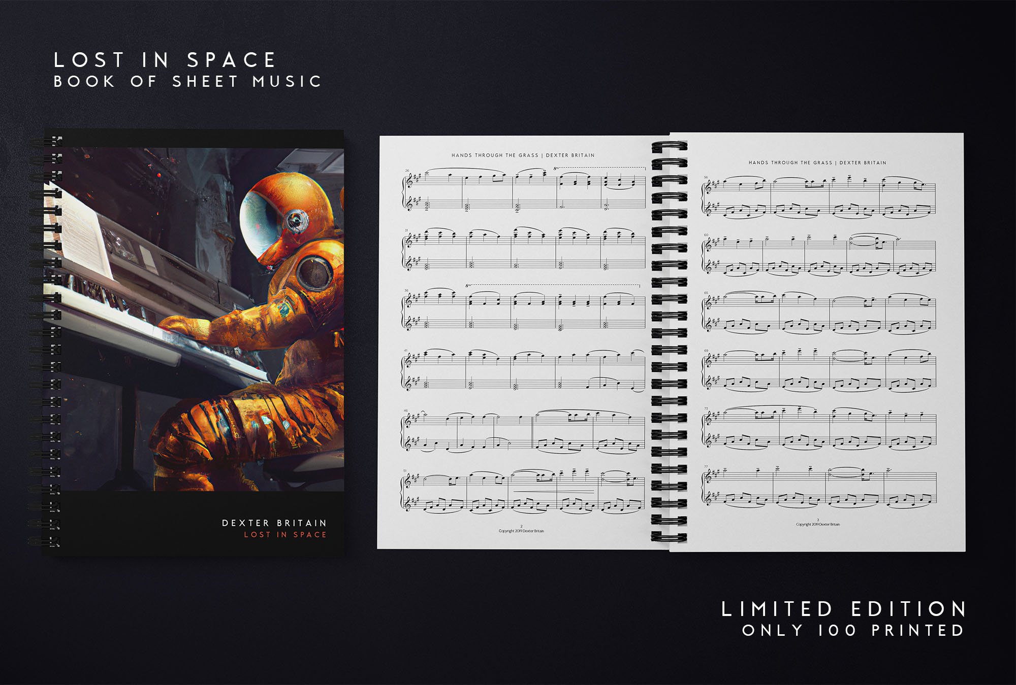 Dexter Britain Lost In Space Book of Sheet Music Out Now. Limited to only 100 copies