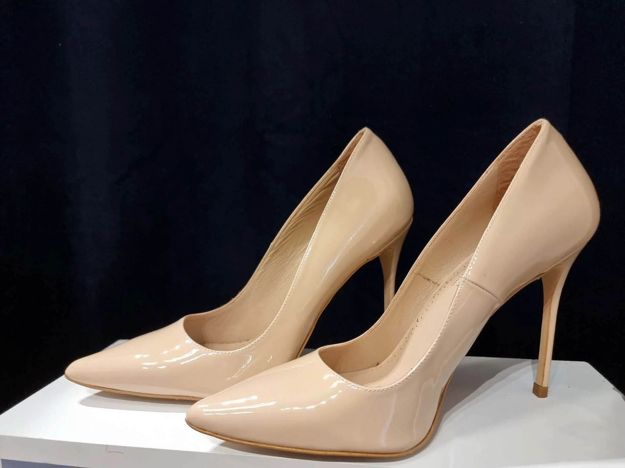 Eleganta Höga Klackskor - Nude Färg