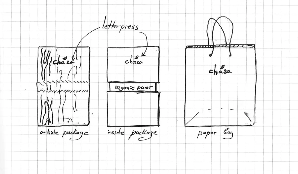 Organic Puer Tea packaging design for Chara (Singapore)