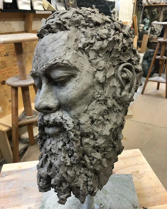 Portrait of Jack. Clay stage finished. #sculpture #claysculpting #portraitsculpture #elizabethdayart