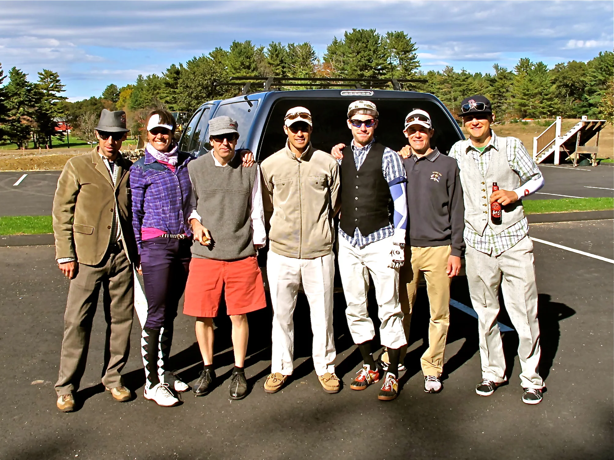 Warning: do NOT go golfing with any of us. We're terrible.