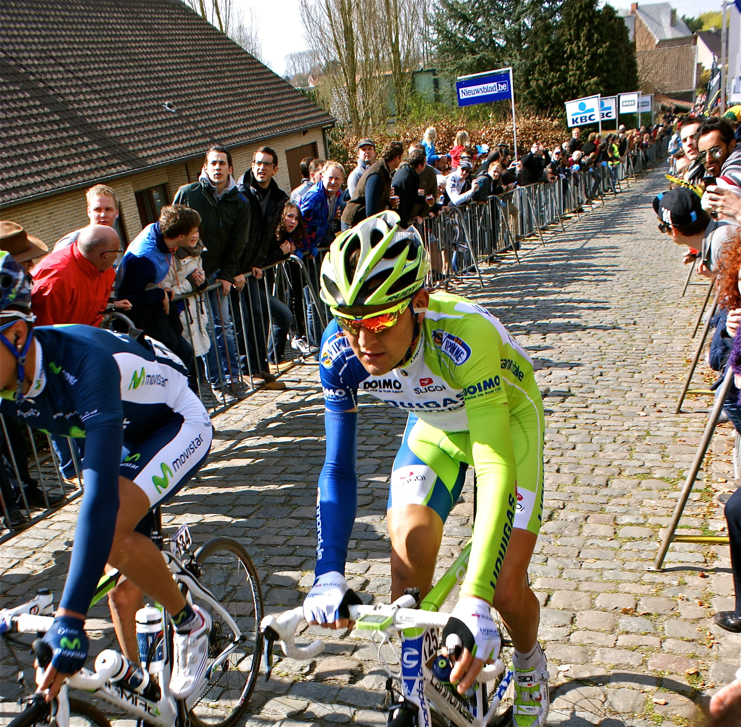 Paris-Roubaix, on the Koppenberg. Photo: Thomas Dyson