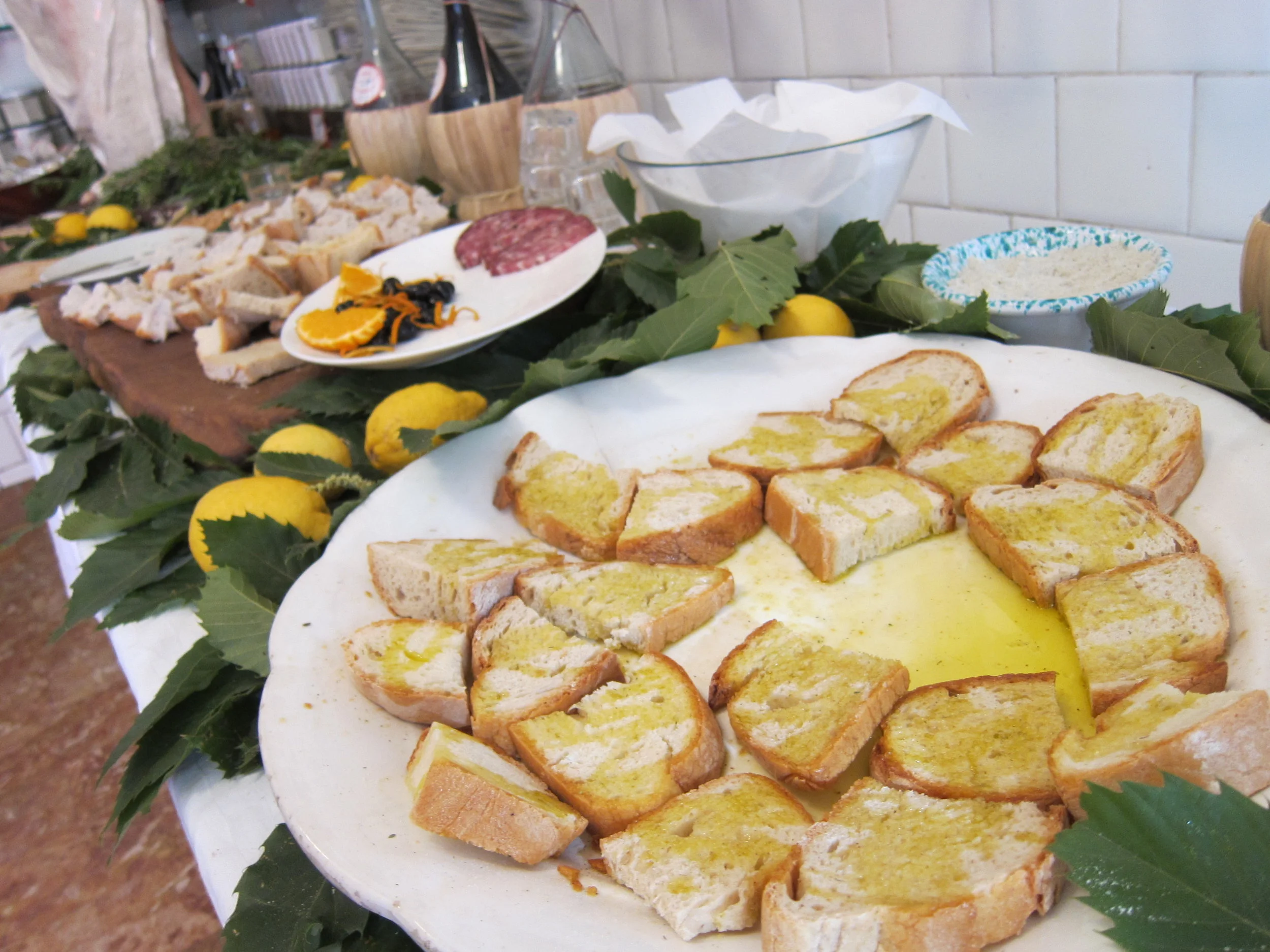 Before the meal at Dario's