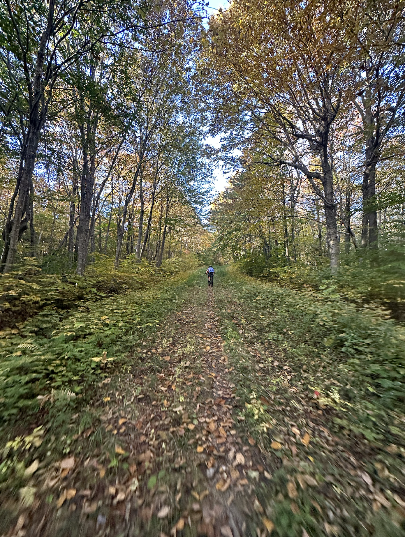 Going up over the IP road in Stratton