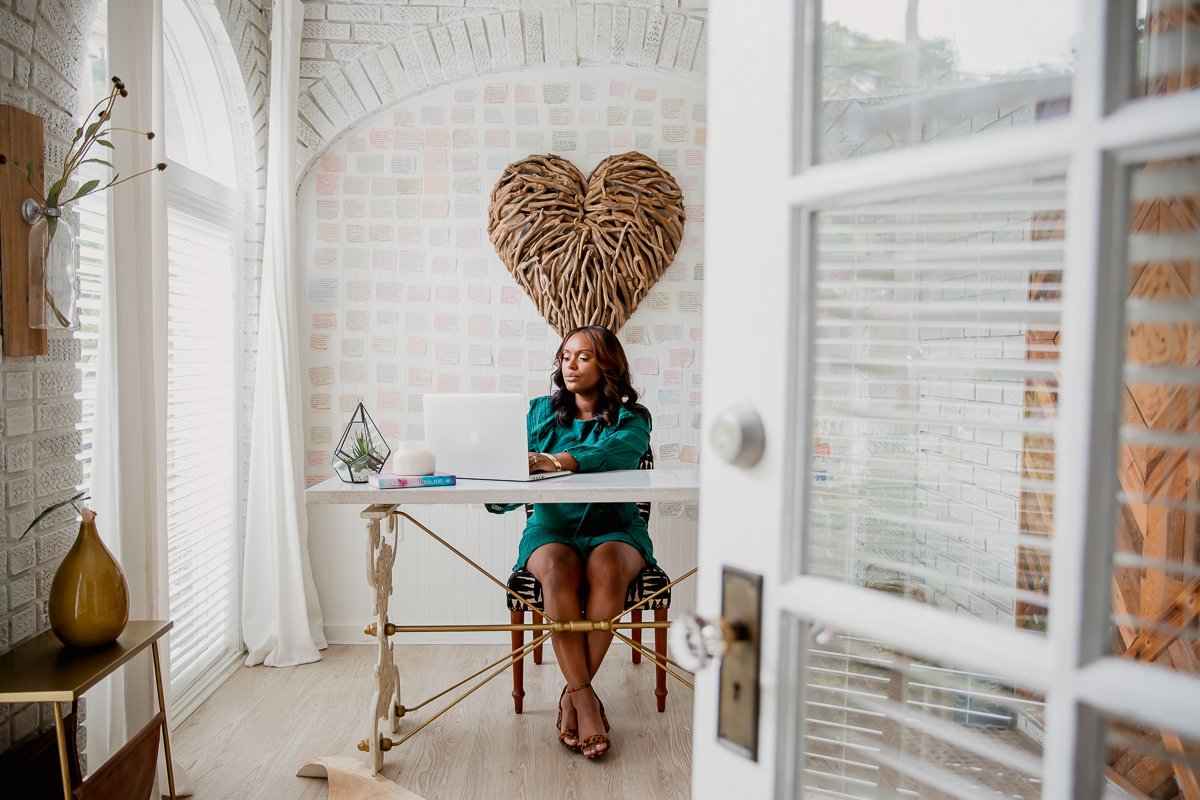 Faith Broussard Cade | Fleur De Lis Speaks Website Branding Photo Session | Atlanta Branding Photographer