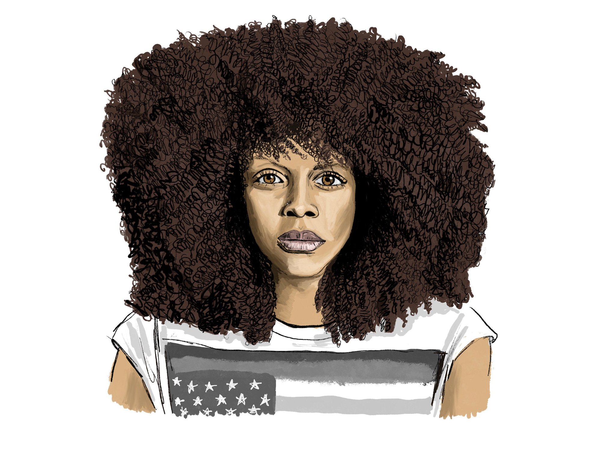 Portrait Illustration: Erykah Badu