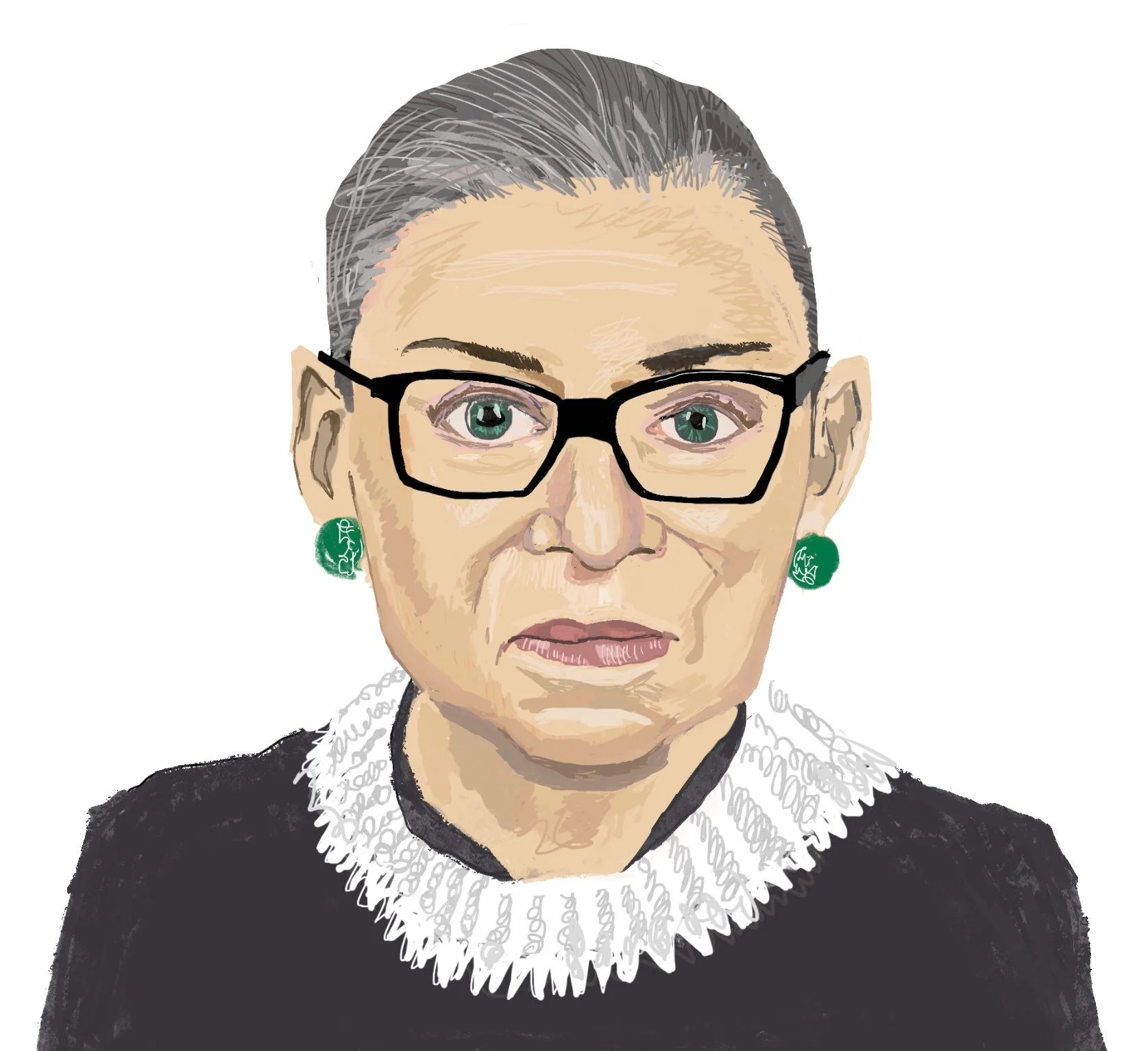 Portrait Illustration: Ruth Bader Ginsburg