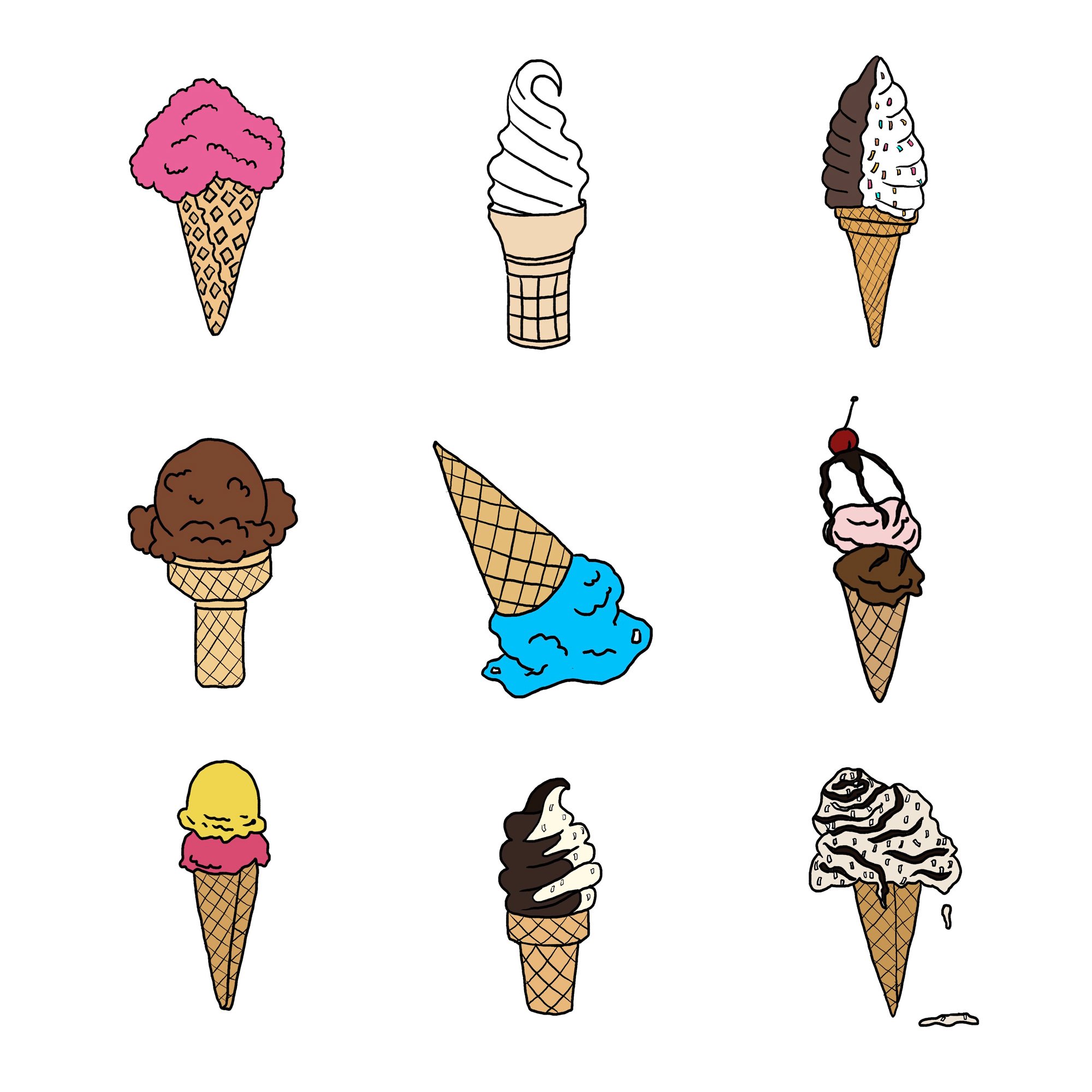 Ice cream icons