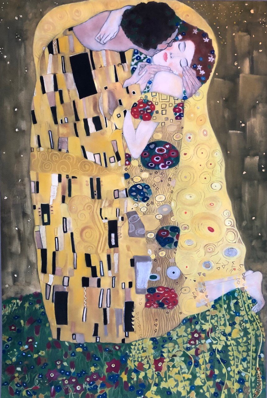 D'après l'oeuvre de G. Klimt 'Le Baiser'