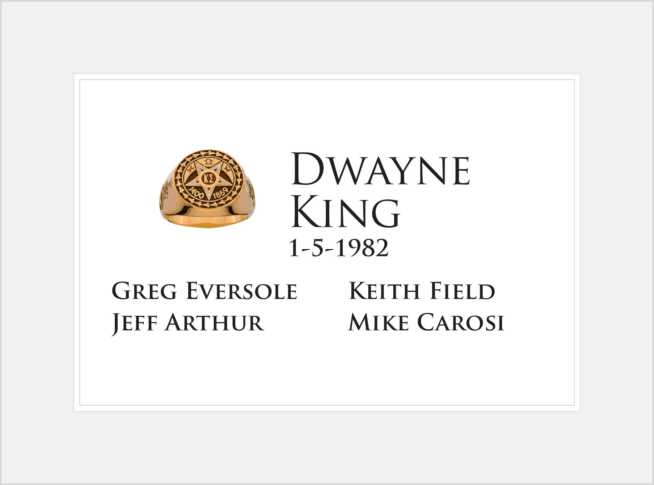 Sponsor Card 21_HoleW Dwayne King.JPG