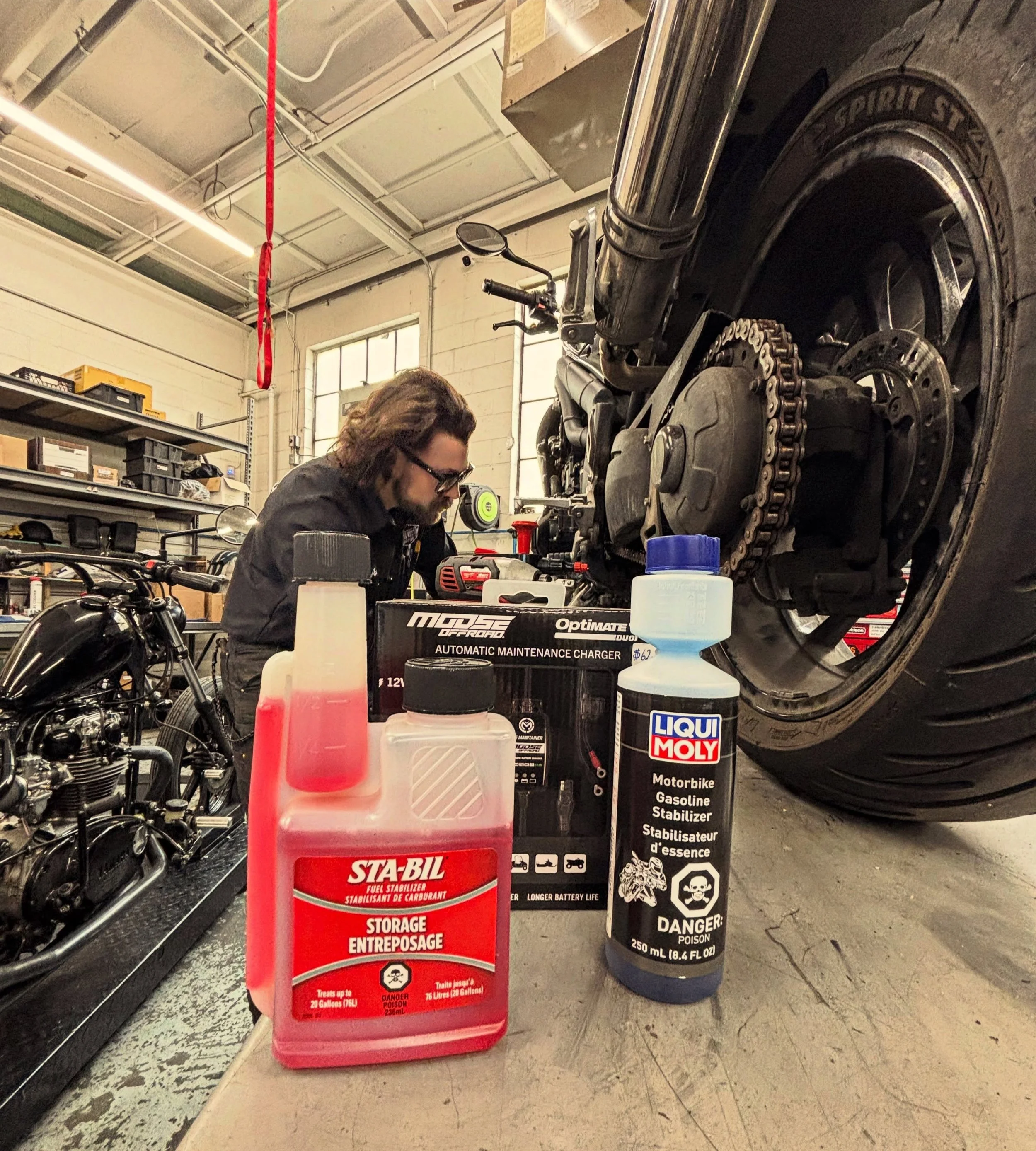 Book in for your Winterization this week and we will throw in a battery tender! Be ready for spring, you&rsquo;ll be happy you did it early&hellip; 😉

#yycshop #yycmotorcycle #yycmotorcycleshop #yycnow
