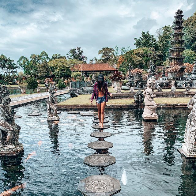 I usually get my travel inspos through seeing beautiful destinations on Instagram. Before I visited Taman Tirtagangga while I was in Bali, I saw tons of photos of this water temple with girls in beautiful dresses surrounded by hundreds of koi fish ge