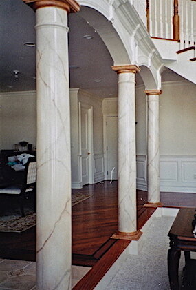 FAUX MARBLE COLUMNS