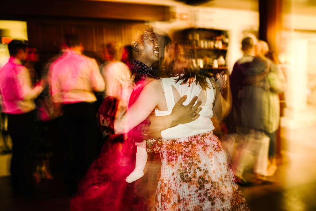 guests at a wedding dancing at the University Club in Kingston