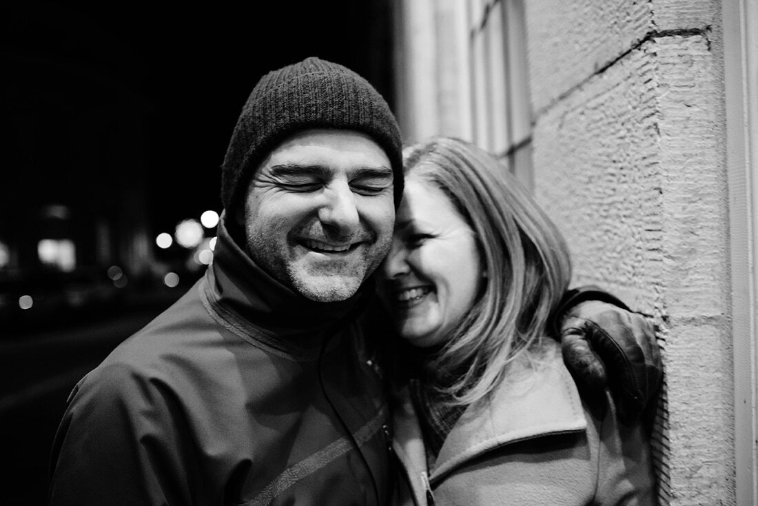  I had a cool night with this couple who won our second giveaway. I managed to take some photographs of them on a well-lit night in the city of Kingston. 