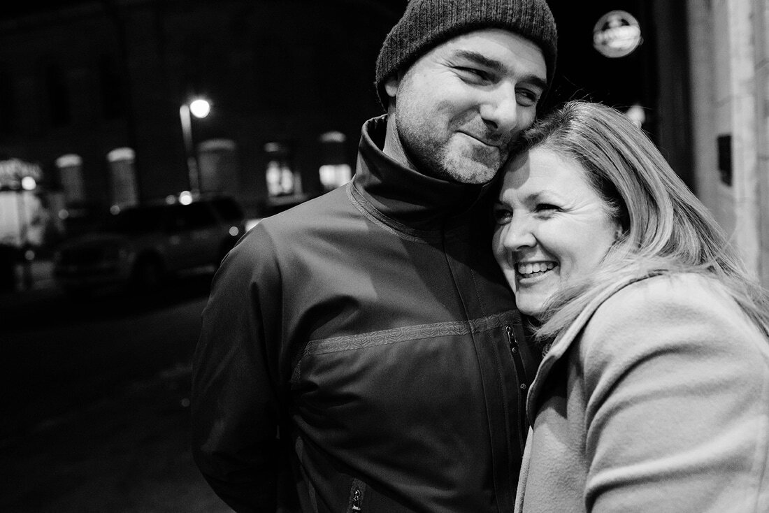  I had a cool night with this couple who won our second giveaway. I managed to take some photographs of them on a well-lit night in the city of Kingston. 