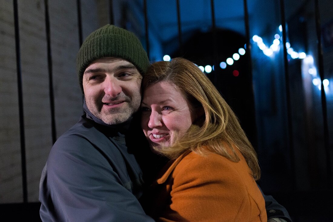  I had a cool night with this couple who won our second giveaway. I managed to take some photographs of them on a well-lit night in the city of Kingston. 