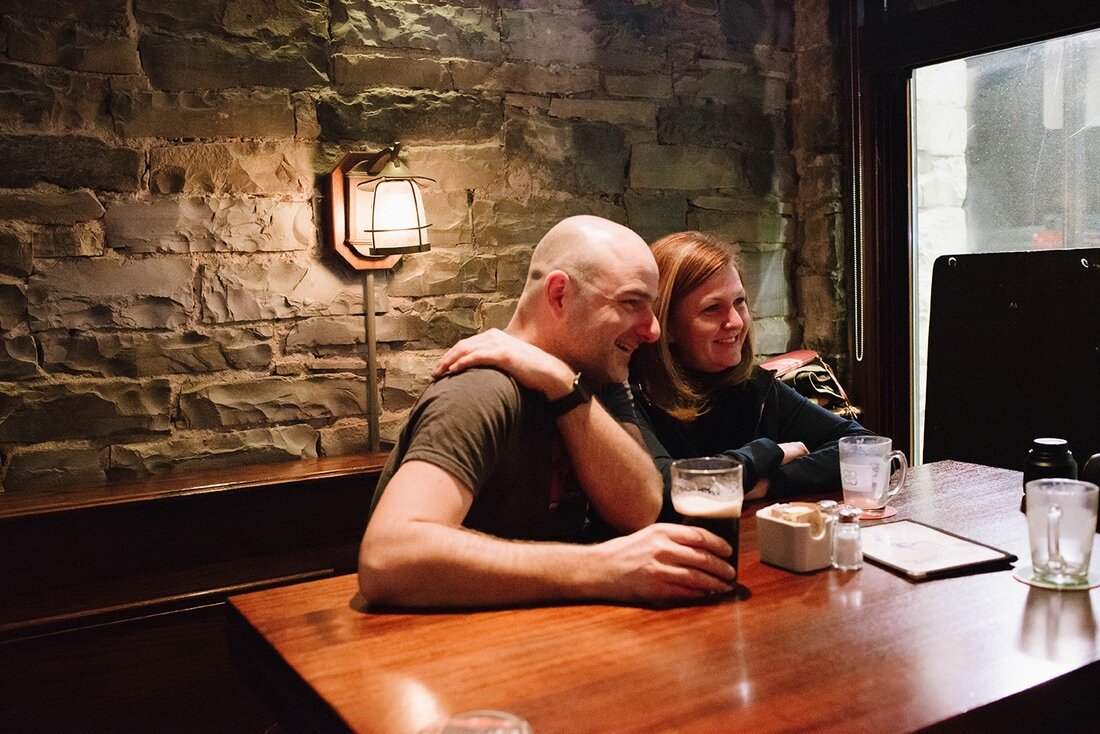  I had a cool night with this couple who won our second giveaway. I managed to take some photographs of them on a well-lit night in the city of Kingston. 