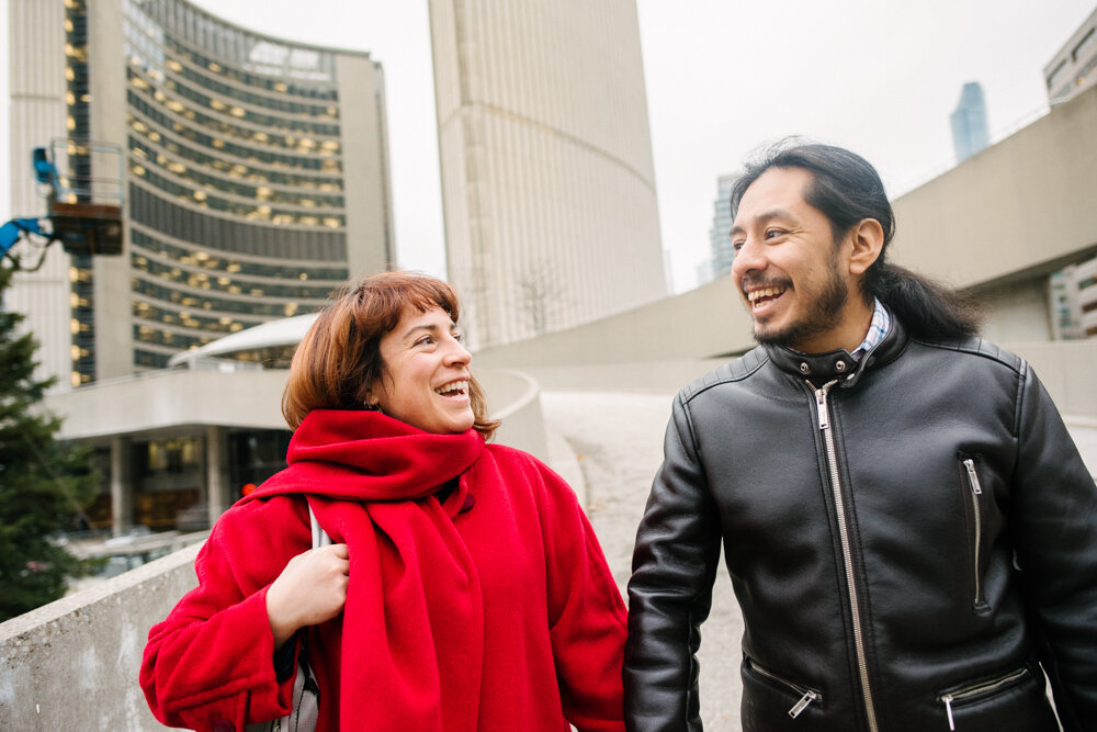  Totally enjoyed my engagement photoshoot with Helena and Julian in downtown Toronto. 
