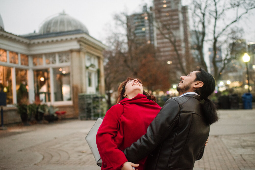  Totally enjoyed my engagement photoshoot with Helena and Julian in downtown Toronto. 