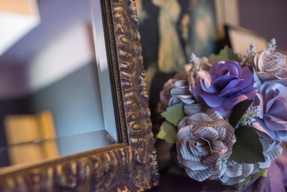 Beautiful decor, purple flower at rosemount hotel