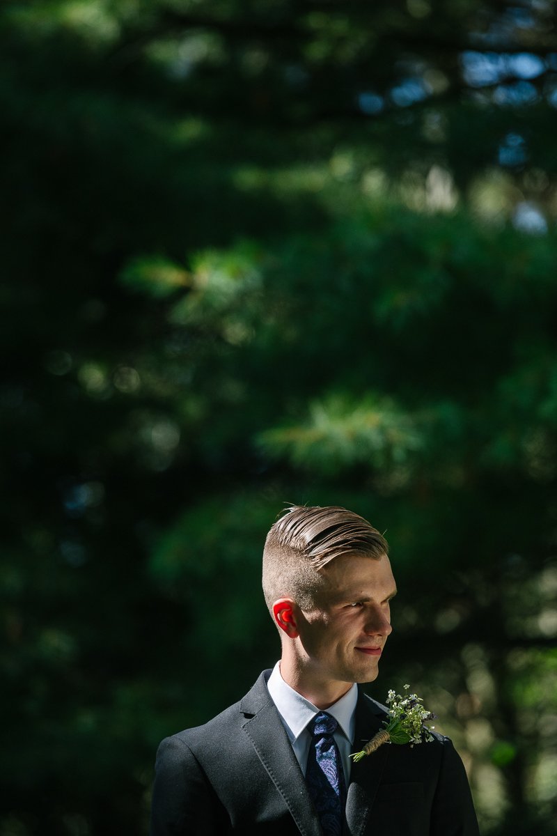 Groom at the wedding ceremony
