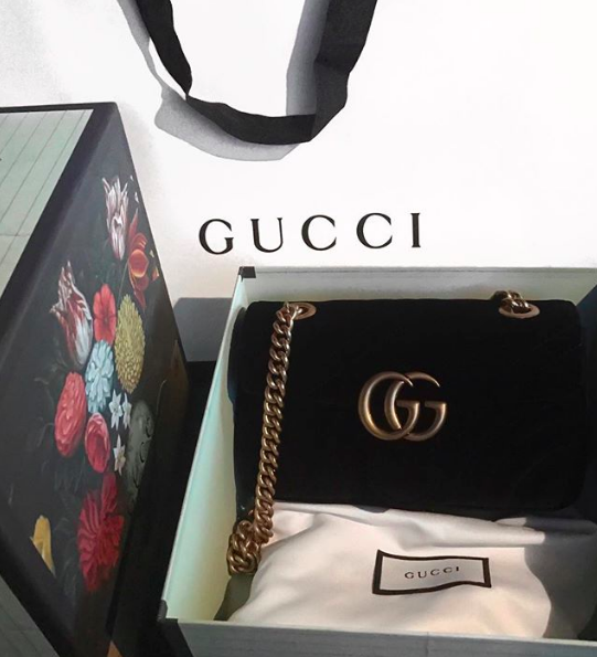 Gucci GG Marmont Velvet Mini Bag 