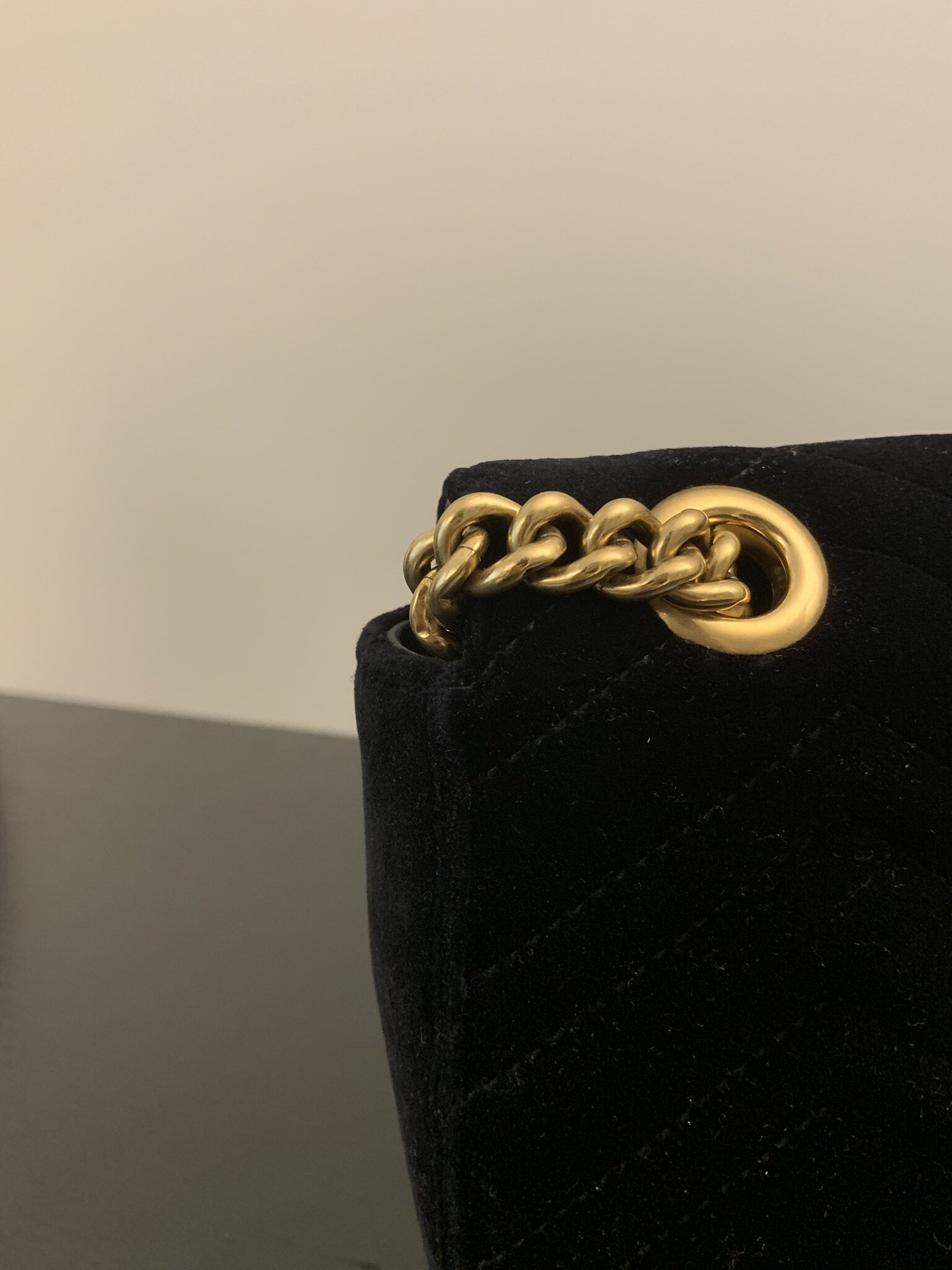 Wear and Tear Update - Gucci GG Marmont Velvet Mini Bag — EMTHAW