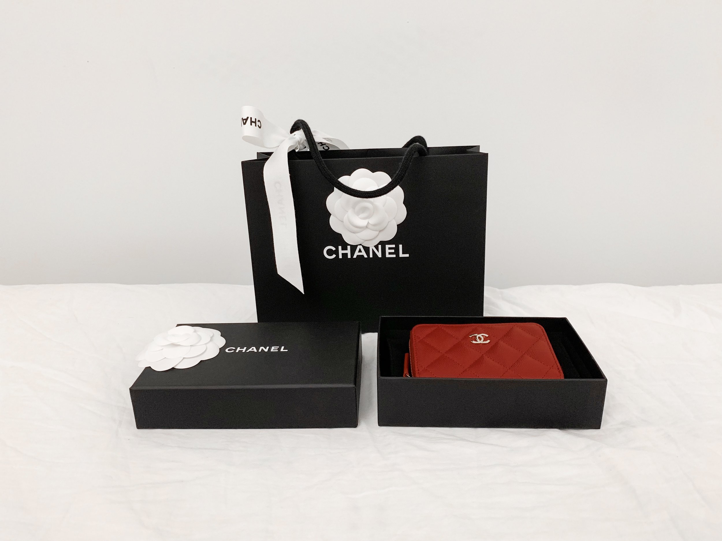 Authentic Chanel Paper Bag Shopping Bag Gift Bag Luxury Packaging with  Camellia