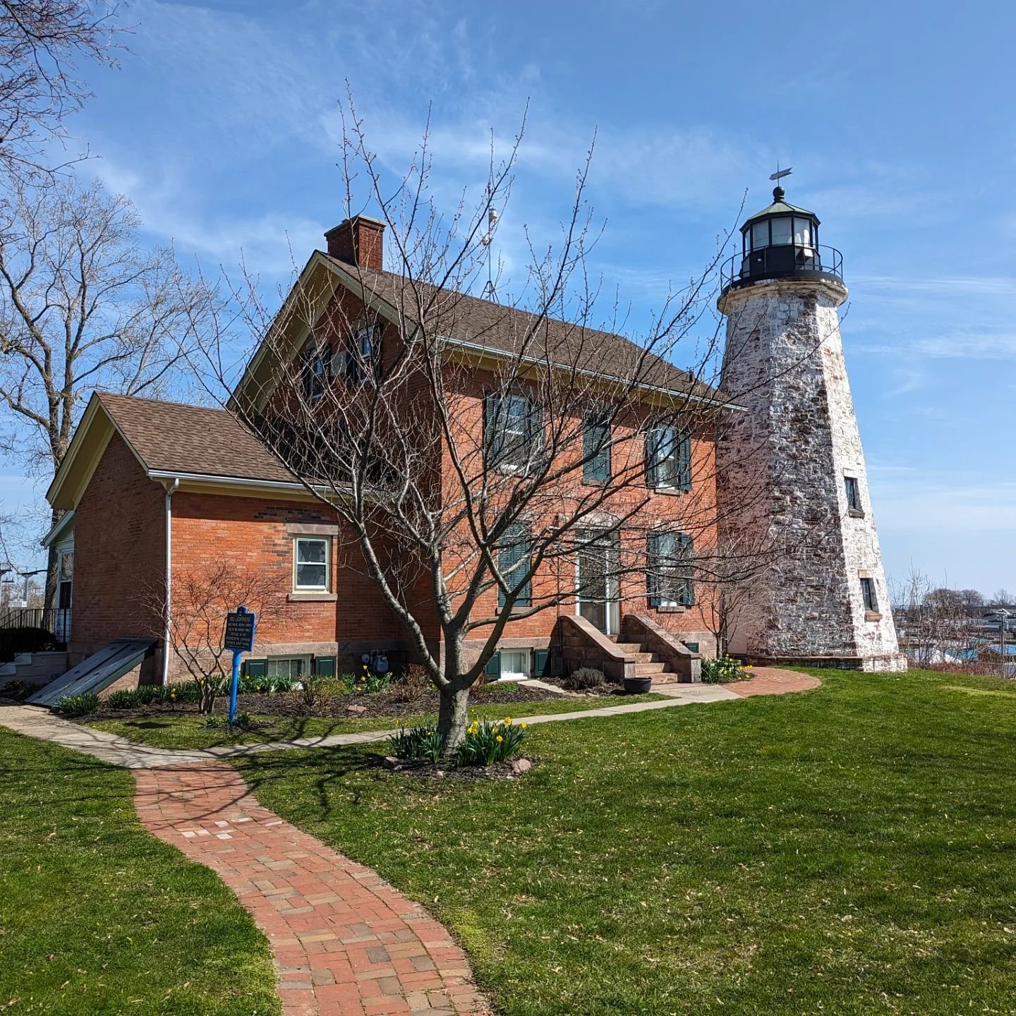 Pre-bid walkthroughs are a sure sign of spring. This week included one at our favorite historic lighthouse, where we have assisted our clients, the Charlotte-Genesee Lighthouse Historical Society, with restoring this unique piece of Rochester history