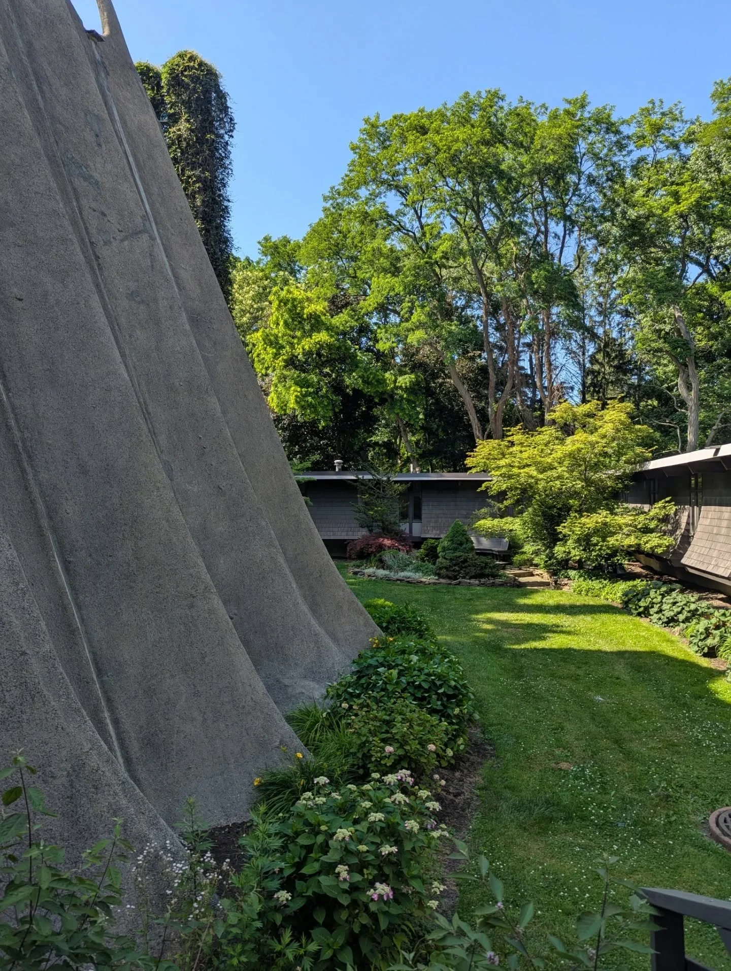 Our team started our much anticipated comprehensive condition report this month on James H. Johnson's masterpiece of organic modernist design, Temple Sinai. We look forward to distilling and analyzing our field observations, and advising our clients,