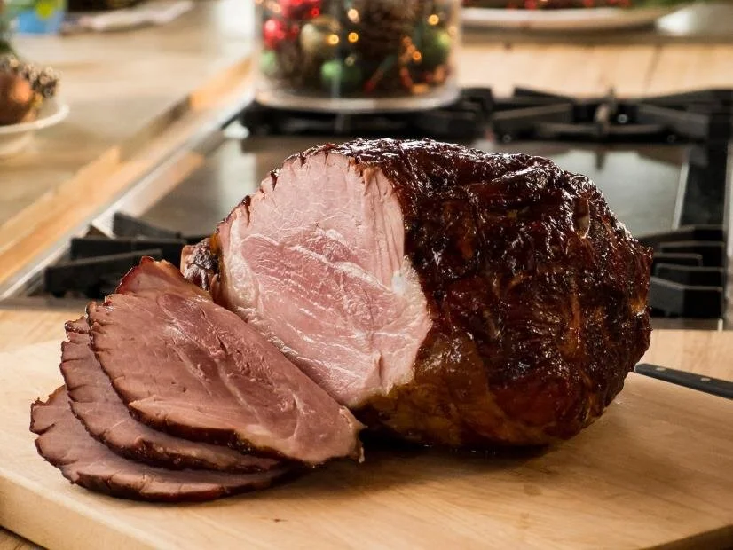 Christmas Ham with Raspberry Mustard
