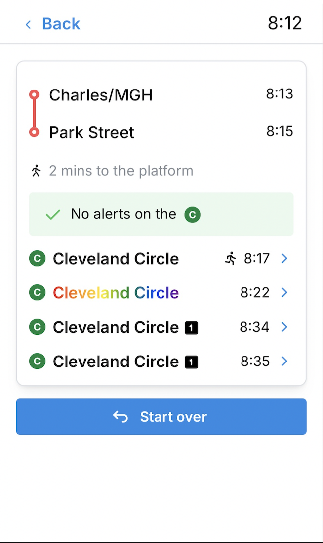  Here is an example of the pride train modifier in action - the entire departure goes rainbow to indicate such. There is a green line car with a pride in transit wrap on it in Boston - and it runs year round! It’s always a treat to see it, so I thoug