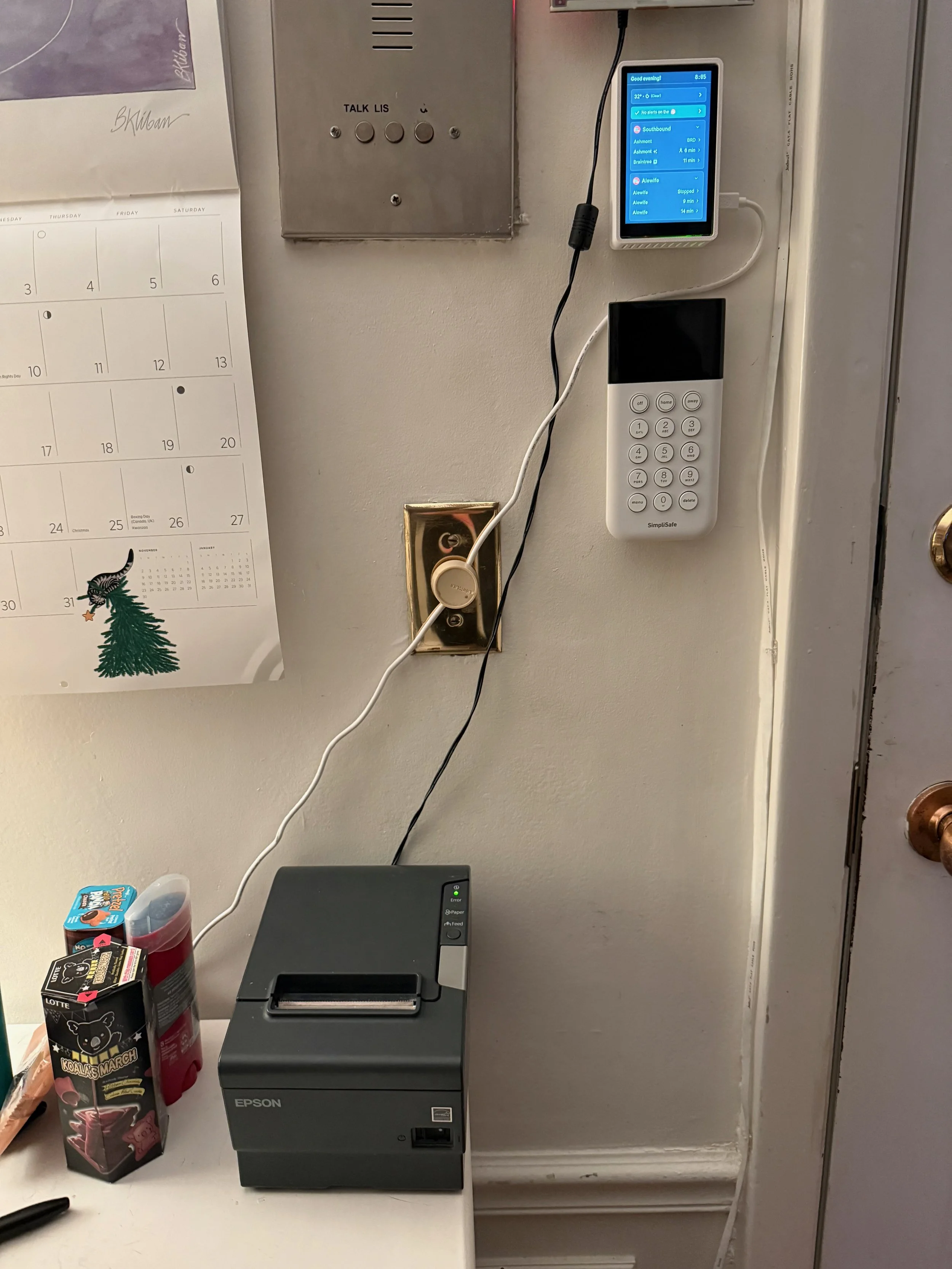  And finally, not too long after I wrote the initial article, I bought an Epson TM-T88V thermal receipt printer for this project. Why? I’ve wanted a receipt printer for a while but could not find an excuse to buy one. This project was the excuse.  In