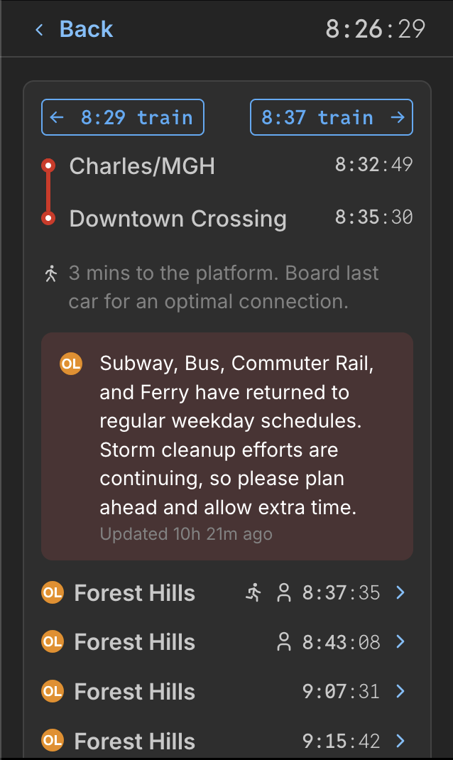  Seconds mode applies itself across the UI, including on the connection screen. 
