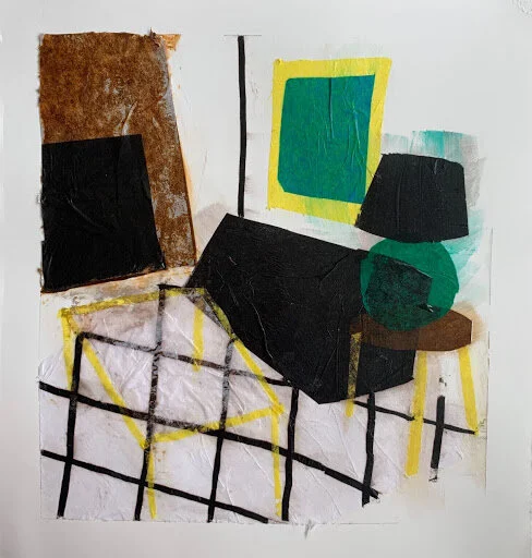  Emma Sock, Works in a Series: Tissue Paper Study, Tissue Paper, 9” x 9.5,” 2020.  