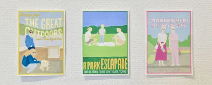  Claire Harkins,  Postcards , Gouache, 2021.  