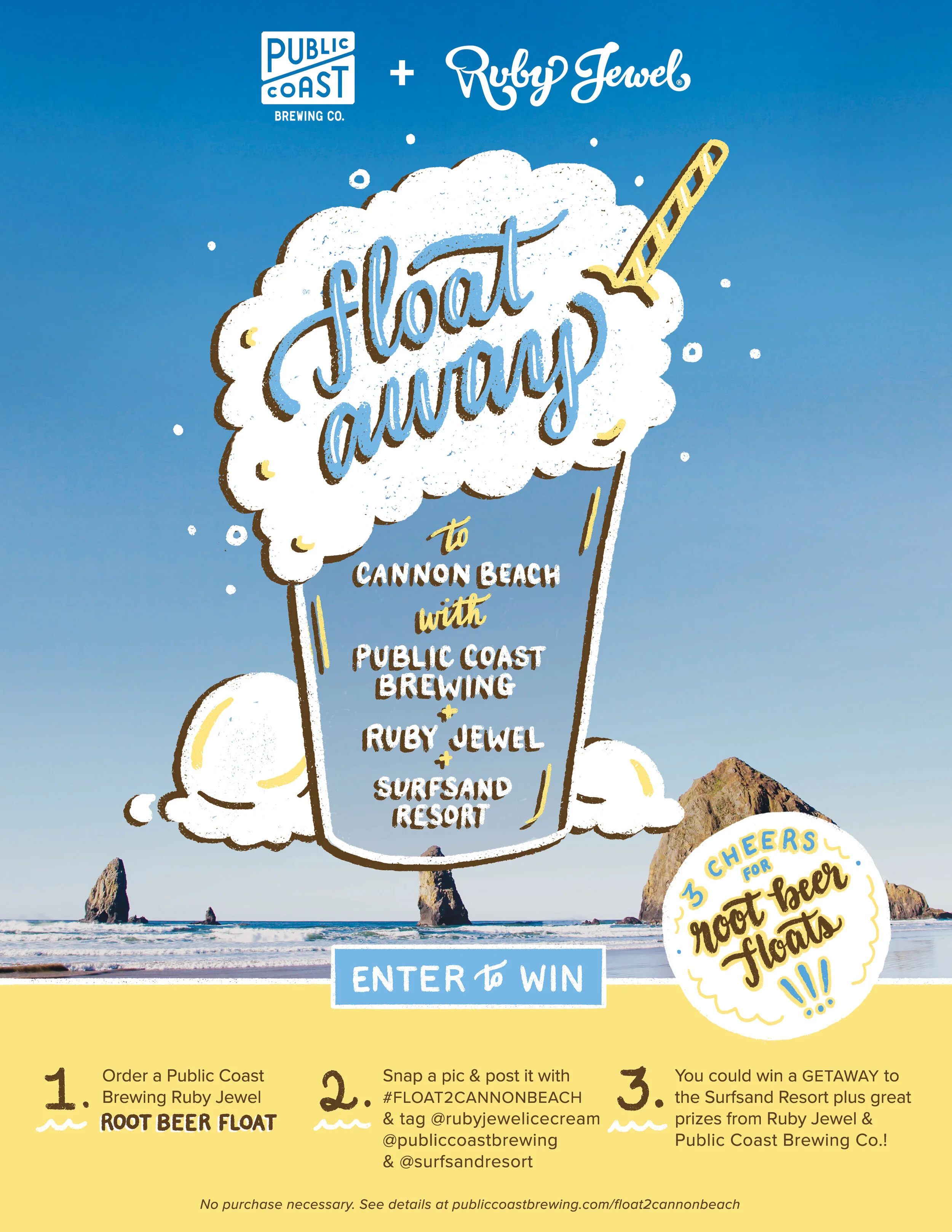 Public Coast Brewing & Ruby Jewel Ice Cream Portland Promotion