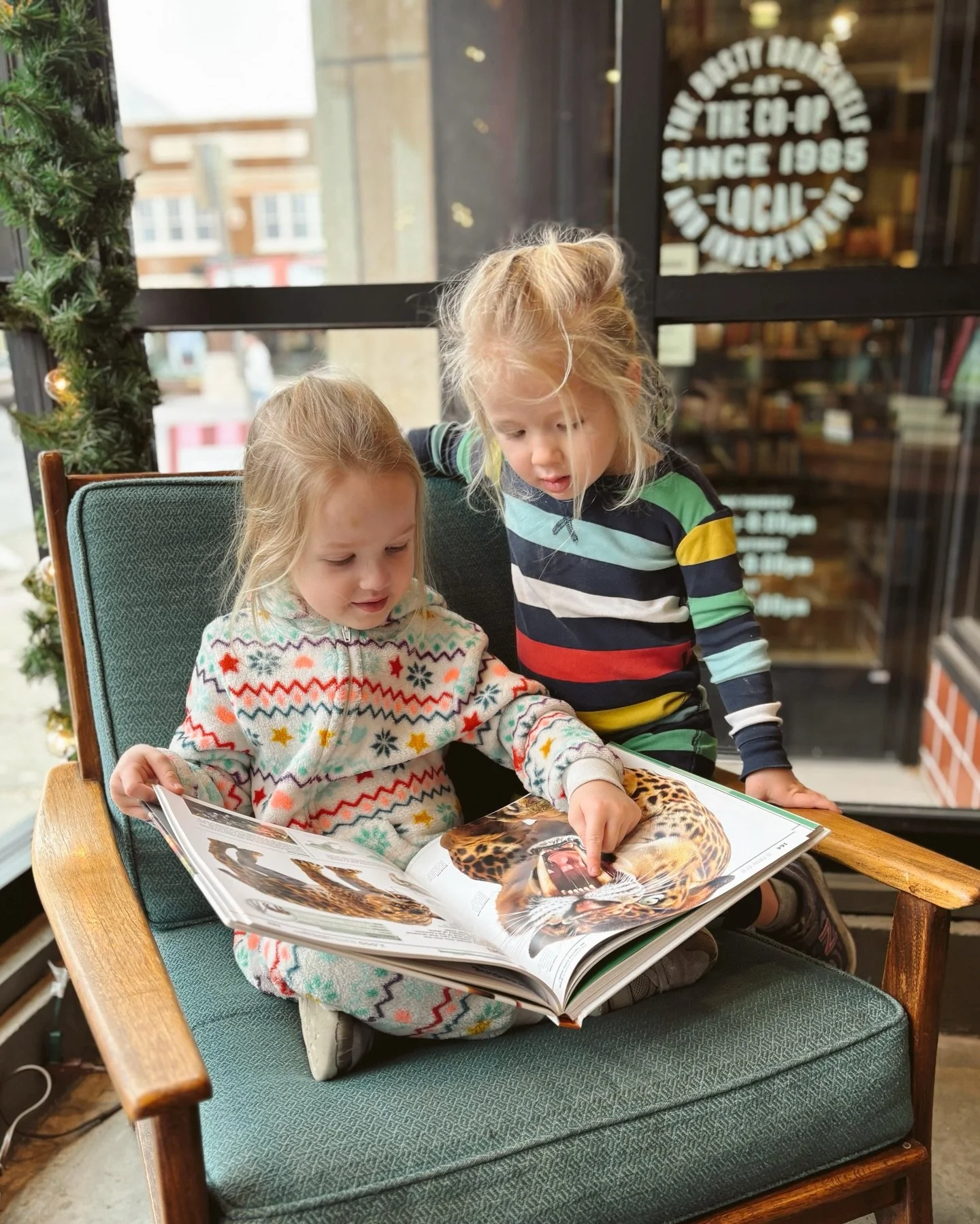 A cozy little Saturday scene at Dusty that made us smile &mdash; and will be thinking about all week. 🤍📚
One of our team members shared these cute photos of his kiddos reading together in the store, and we had to share them with our Dusty community