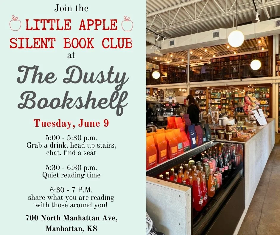 📚 Silent Book Club is tonight! 🤫☕️

⏰ 5:00&ndash;7:00 p.m.
📍 The Dusty Bookshelf

#TheDustyBookshelf #Aggieville