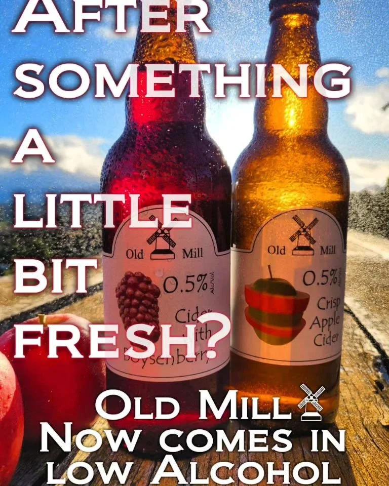 Fresh and Naturally Sweetened, Old Mills Low Alcohol Cider Range
#local #cider #fresh #oldmillcider #newzealand #kiwias