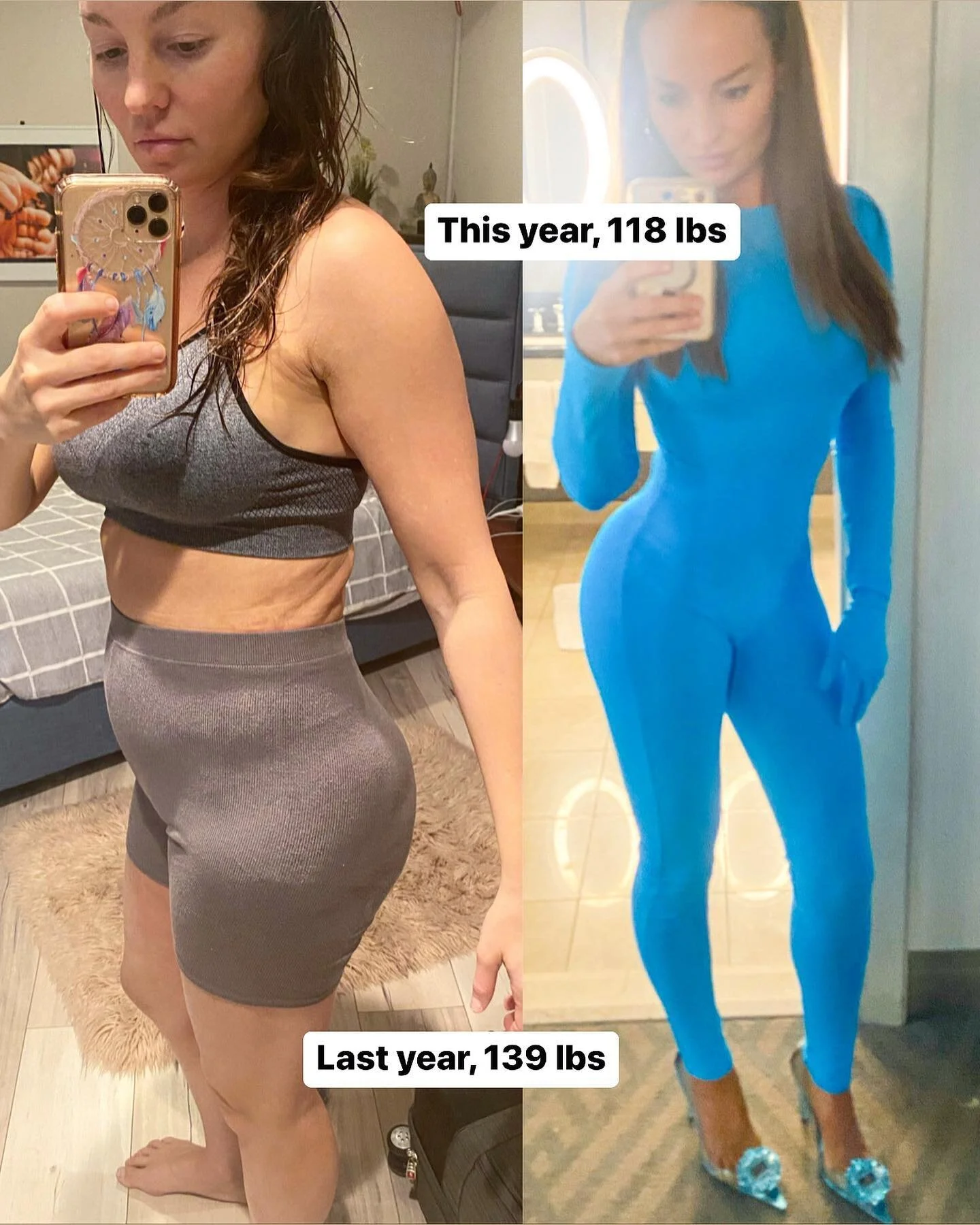 This time last year I was 18 lbs. heavier

It was the most body fat I had ever had in my life.

And I was miserable. 😞
Zero energy.
Bloated.
Depressed.
Wanting to hide.
Only wearing baggy clothes,
And for the first time in over a decade, I felt real