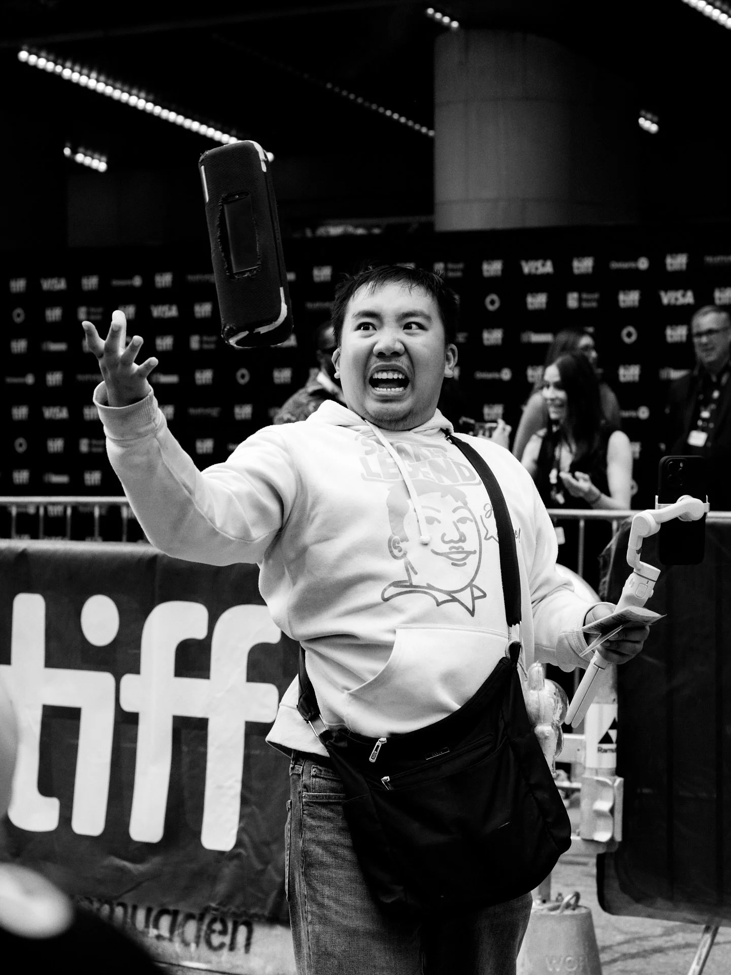 Are you ready for the final day of Festival Street #tiff #tiff50 #festivalstreet #thesix #toronto #kingst #nikon #bnw #bnwportrait #entertainment