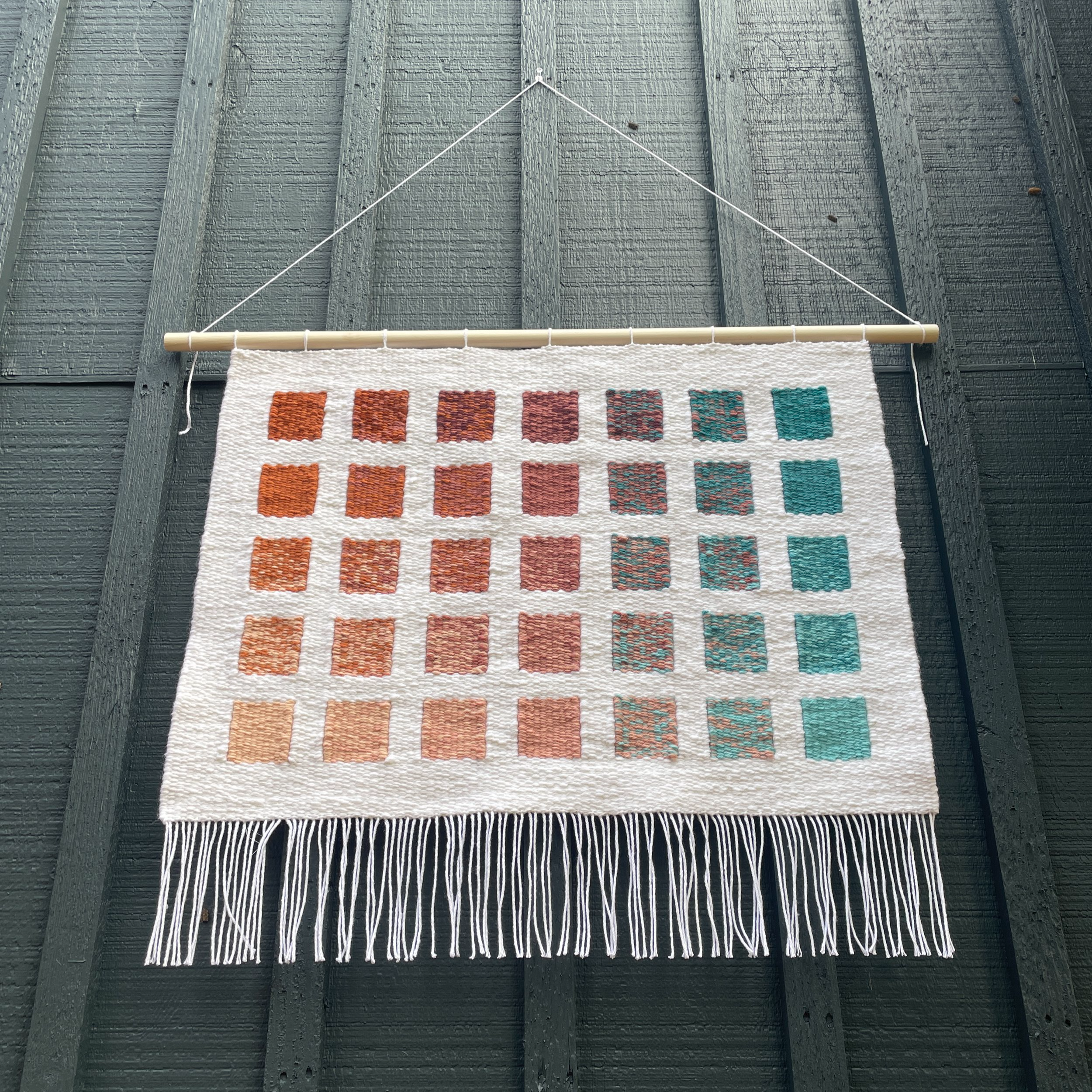 Desert Palette Handwoven Tapestry Modernist Abstract Art