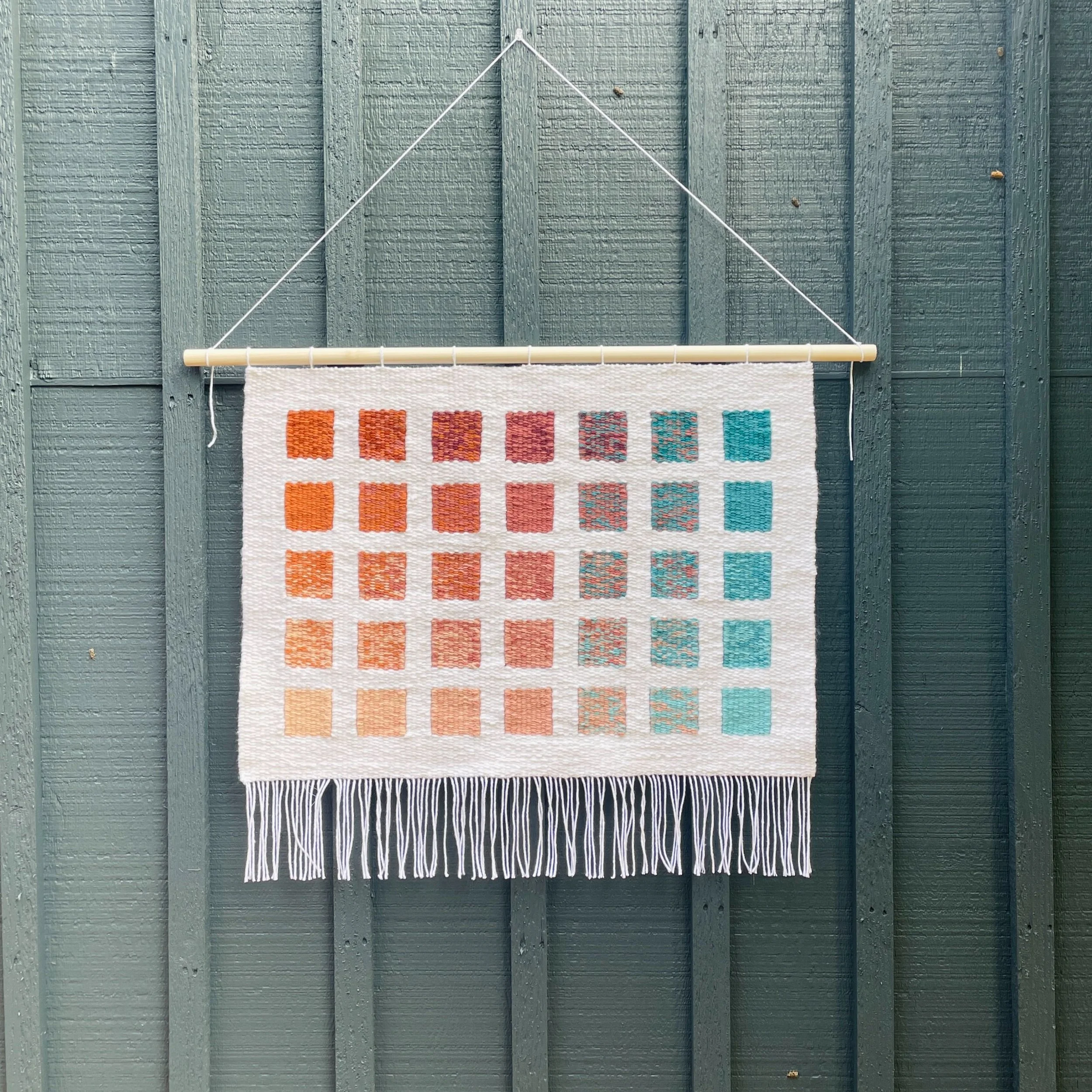 Desert Palette Handwoven Tapestry Modernist Abstract Art