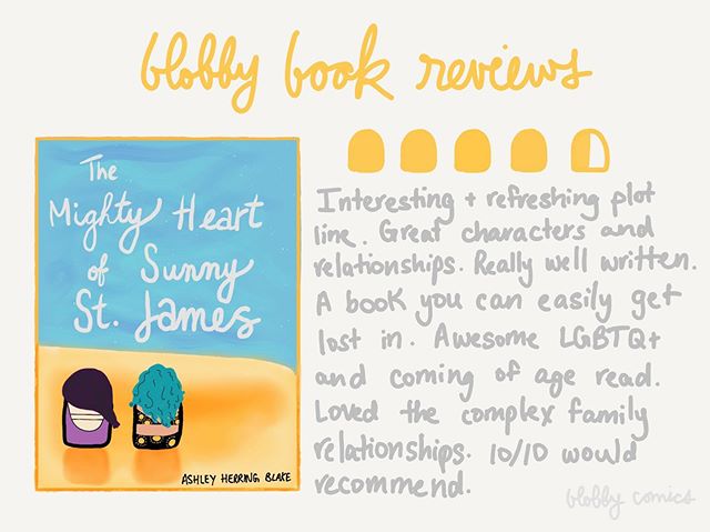 The Mighty Heart of Sunny St. James by @ashleyhblake 
Rating: 4.5/5

This is the first book I've read in a while that I completely lost myself in. Nothing distracted from the story - I wasn't being taken out of the plot because of bad writing or paci