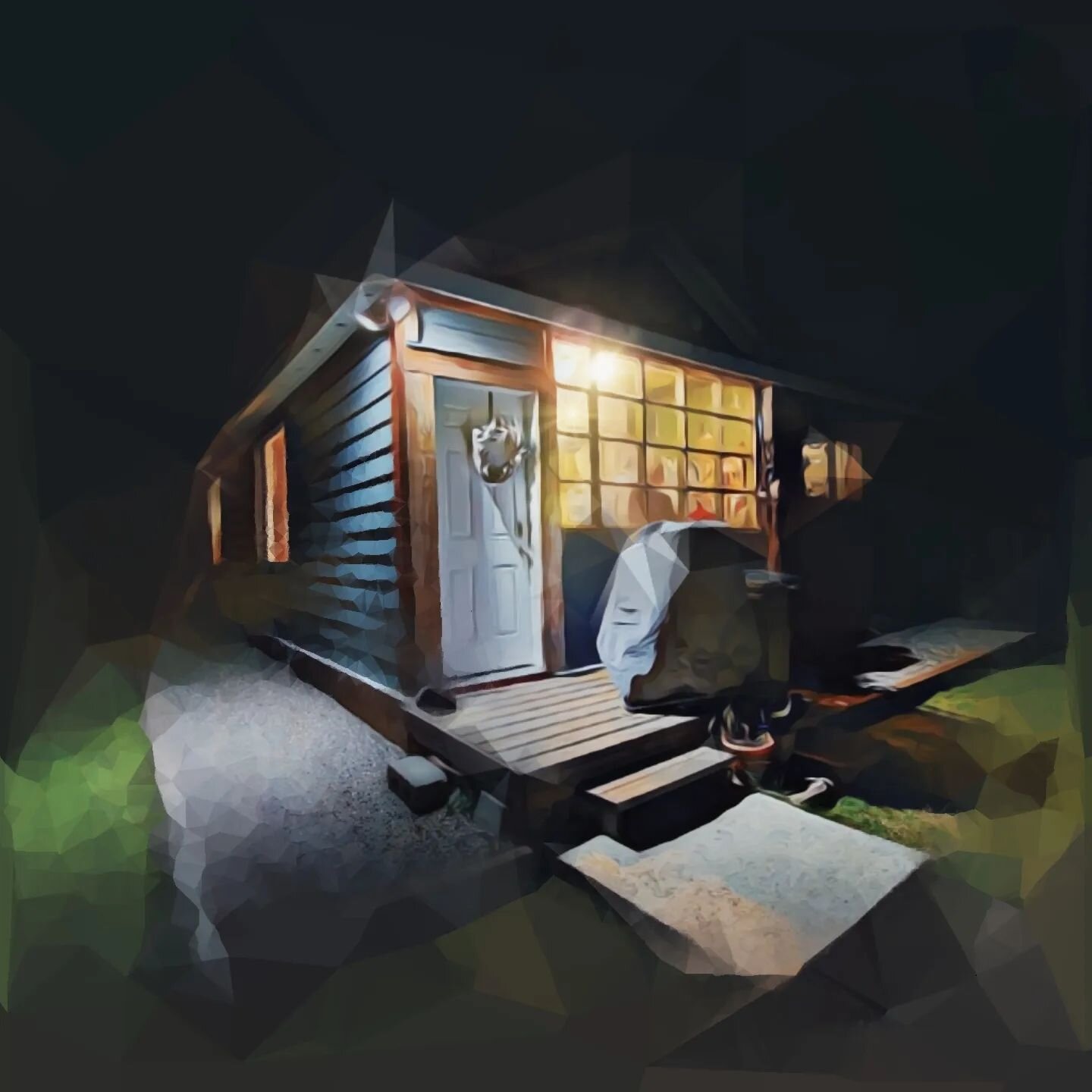 &quot;Night Shift&quot; Digital painting. I think I would like to turn this one into an acrylic painting. love this idea for capturing a unique perspective of your home. Let me know if you want one inspired by your home at night!. #art #canadianartis