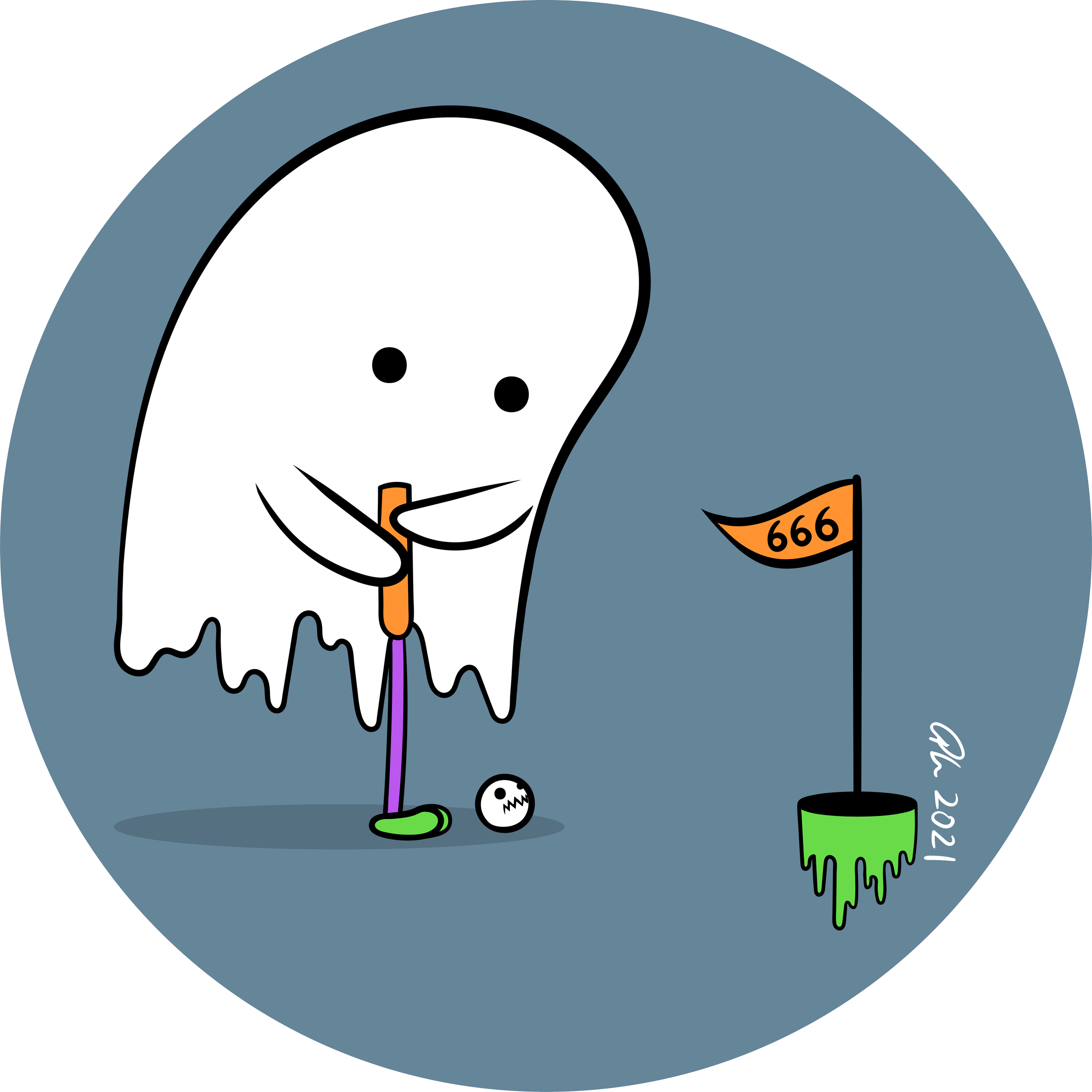Ghoulf Sticker