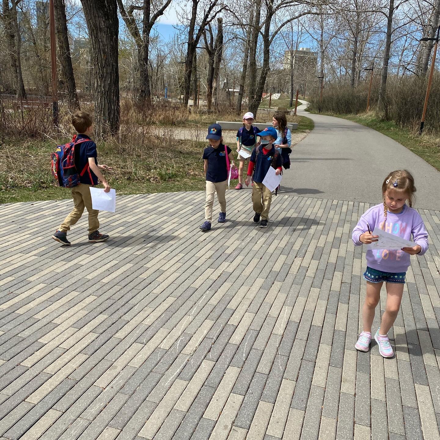 Spring scavenger hunt and picnic today seems like a perfect way to end the week! #adventuretime #stpatricksisland #springisintheair