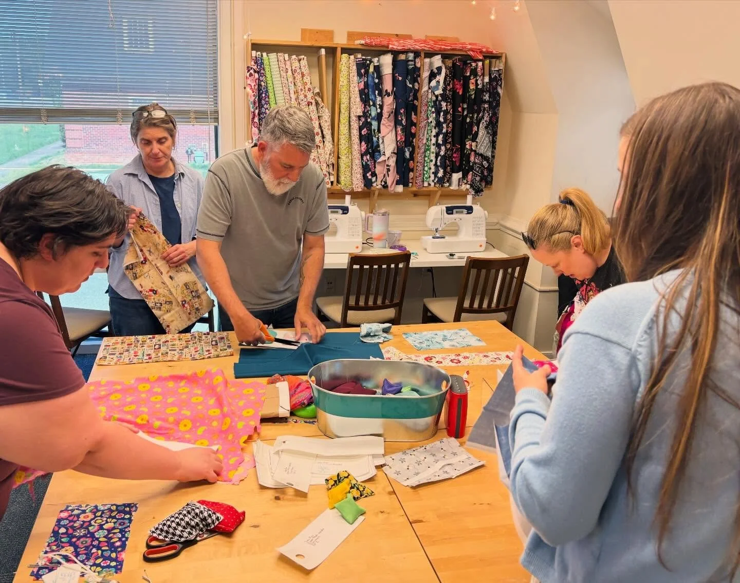 One helpful part of taking a beginner sewing class is learning how to troubleshoot the machine. There are little tricks for a lot of sewing machine errors that help students gain the confidence to tackle projects at home.